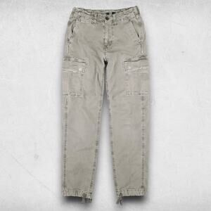 American Eagle Pants Men 28x32 Green Slim Lived In Cargo Adjustable Waist Y2K